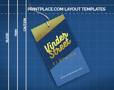 Foil Hang Tags Layout Templates